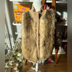 Michael Kors faux fur vest size L